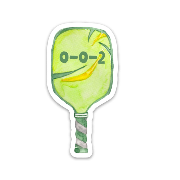 0-0-2  - Pickleball Sticker