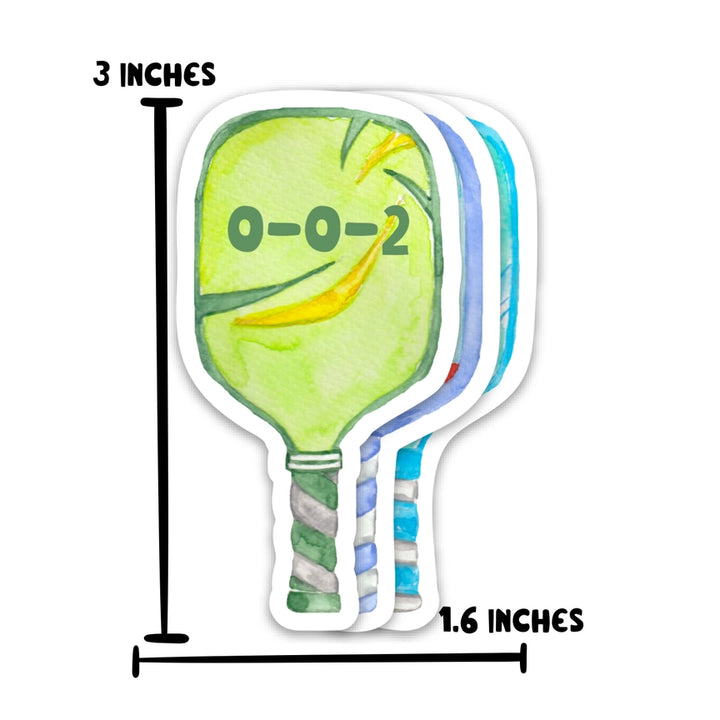 0-0-2  - Pickleball Sticker