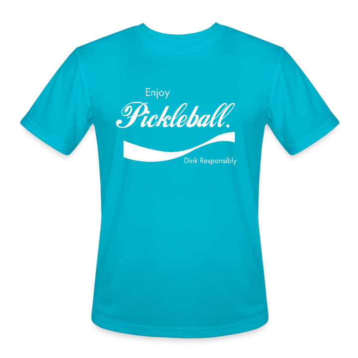 Men’s Moisture Wicking Performance T-Shirt - turquoise