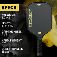 Pickleball Monger T700 Toray Carbon Fiber Paddle