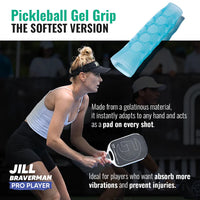 Hesacore Pickleball Gel Grip - 5.25 Inches Long - Soft Feel - Light Blue