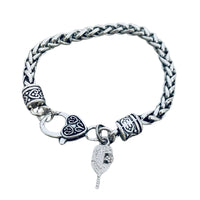 Pickleball Charm Bracelet - Silver Rope
