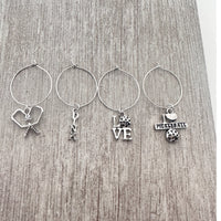 Pickleball Wine Charms