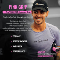Hesacore Pickleball Grip - 5.25 Inches Long - Regular Soft Feel - Pink