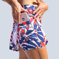Pickleball Bella United We Dink Drop-Pleat Skort
