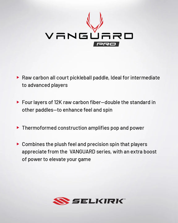 Selkirk VANGUARD Pro Pickleball Paddle