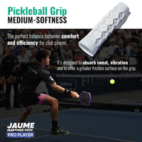 Hesacore Pickleball Grip 5.25 Inches Long - Regular Soft Feel - White
