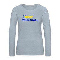 Women's Long Sleeve - Only Pickleball - heather ice blue