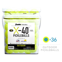 Franklin X-40 Outdoor Pickleballs - 36 Pack Bucket