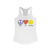 Women's Tank - Peace Love Pickleball