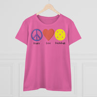Women's T-Shirt - Peace Love Pickleball