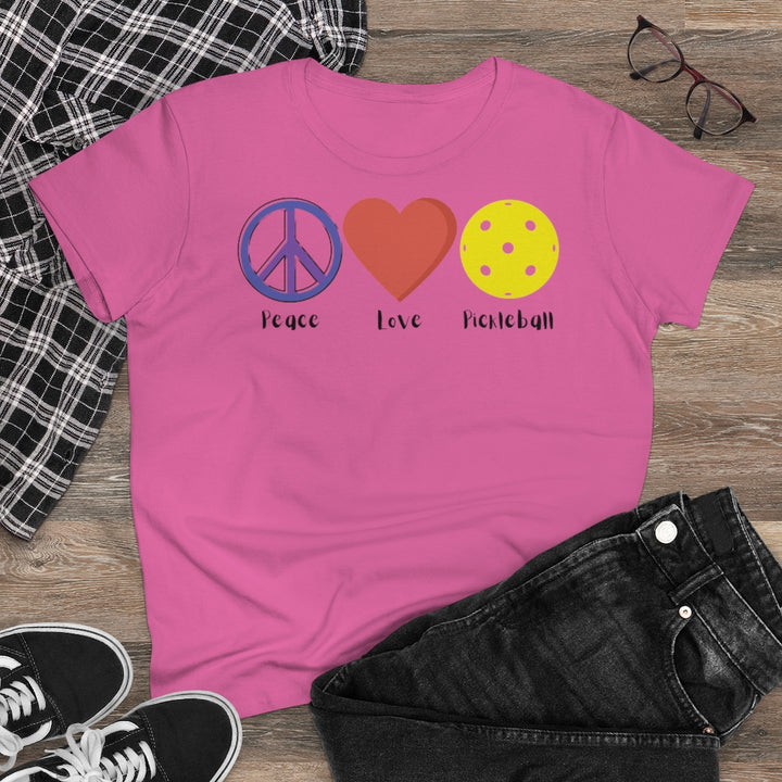 Women's T-Shirt - Peace Love Pickleball
