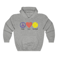 Unisex Hoodie - Peace Love Pickleball
