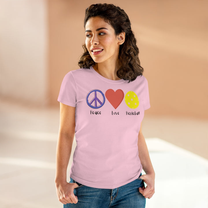 Women's T-Shirt - Peace Love Pickleball