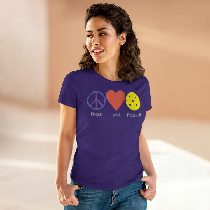 Women's T-Shirt - Peace Love Pickleball