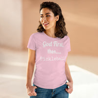 Women's T-Shirt - God First Then Pickleball