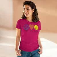 Women's T-Shirt - Peace Love Pickleball