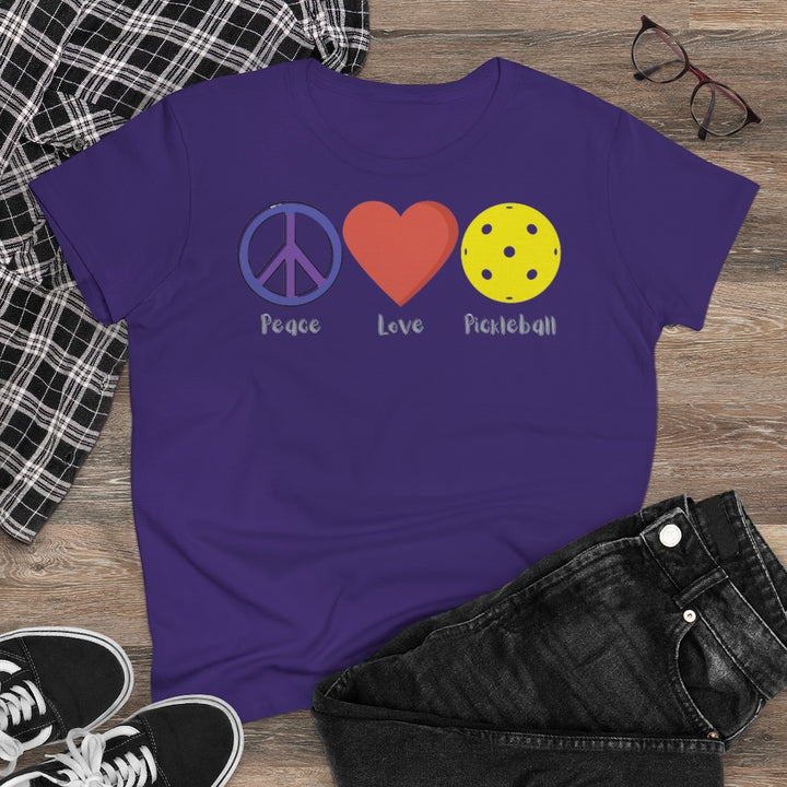 Women's T-Shirt - Peace Love Pickleball
