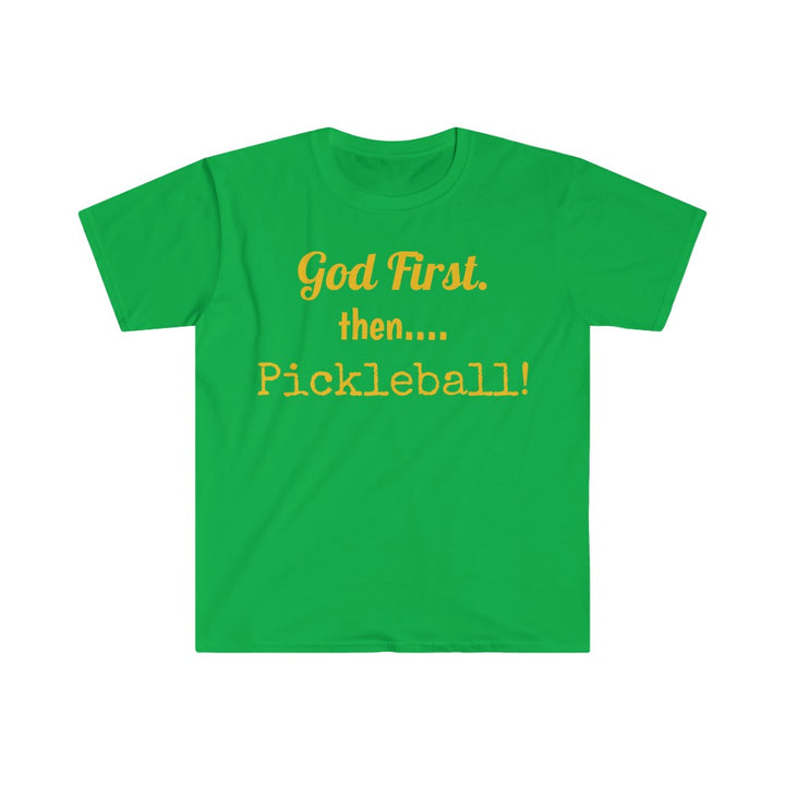 Men's T-Shirt - God First Then Pickleball