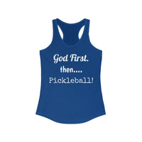Women's Tank - God First Then Pickleball