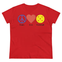 Women's T-Shirt - Peace Love Pickleball