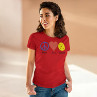 Women's T-Shirt - Peace Love Pickleball