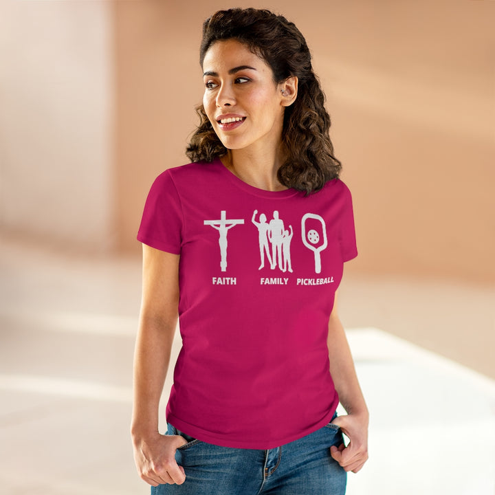Women's T-Shirt - Faith Family Pickleball