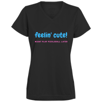 Women's V-Neck Dry Fit - Feeling Cute