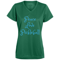 Women's V-Neck Dry Fit - Peace Love Pickleball