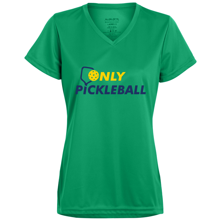 Women's V-Neck Dry Fit - Only Pickleball