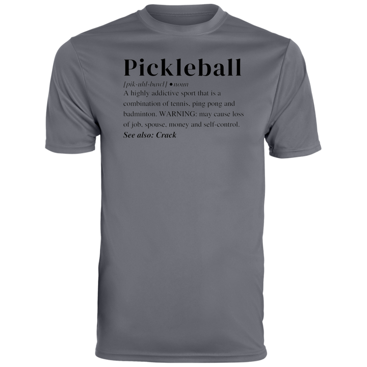 Men's Dry Fit - Pickleball Definition (black print)