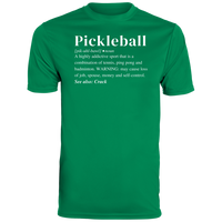 Men's Dry Fit - Pickleball Definition (white print)