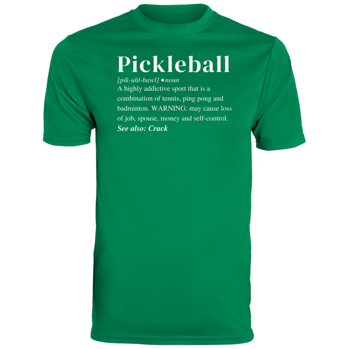 Men's Dry Fit - Pickleball Definition (white print)