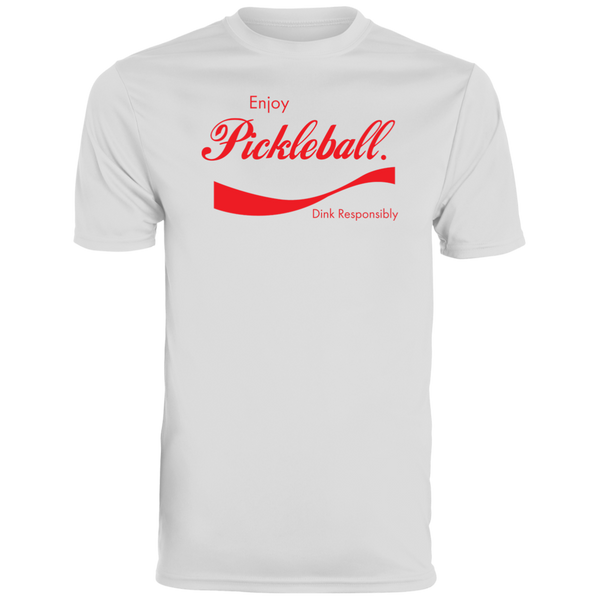 Men's Dry Fit - Enjoy Pickleball (red print)