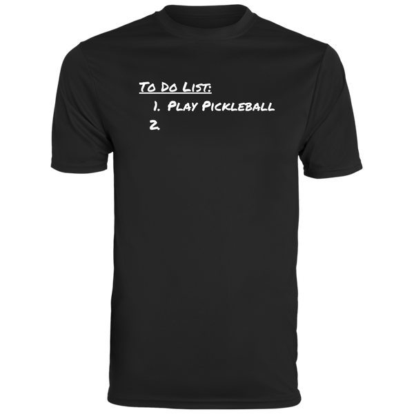 Men's Dry Fit - To Do List Short (white print)