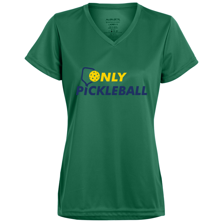 Women's V-Neck Dry Fit - Only Pickleball