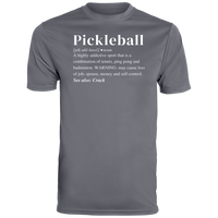 Men's Dry Fit - Pickleball Definition (white print)