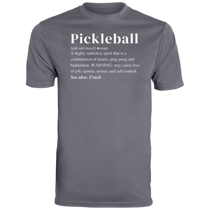 Men's Dry Fit - Pickleball Definition (white print)
