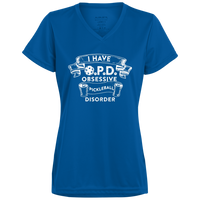 Women's V-Neck Dry Fit - O.P.D. (white print)