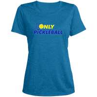 Women's Scoop Neck Dry Fit - Only Pickleball (Heather)