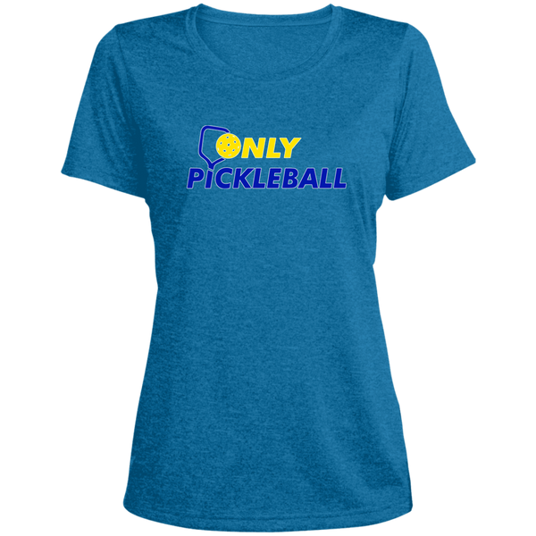 Women's Scoop Neck Dry Fit - Only Pickleball (Heather)