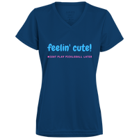 Women's V-Neck Dry Fit - Feeling Cute