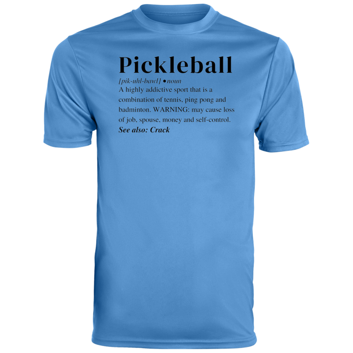 Men's Dry Fit - Pickleball Definition (black print)