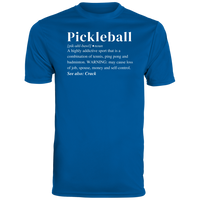 Men's Dry Fit - Pickleball Definition (white print)