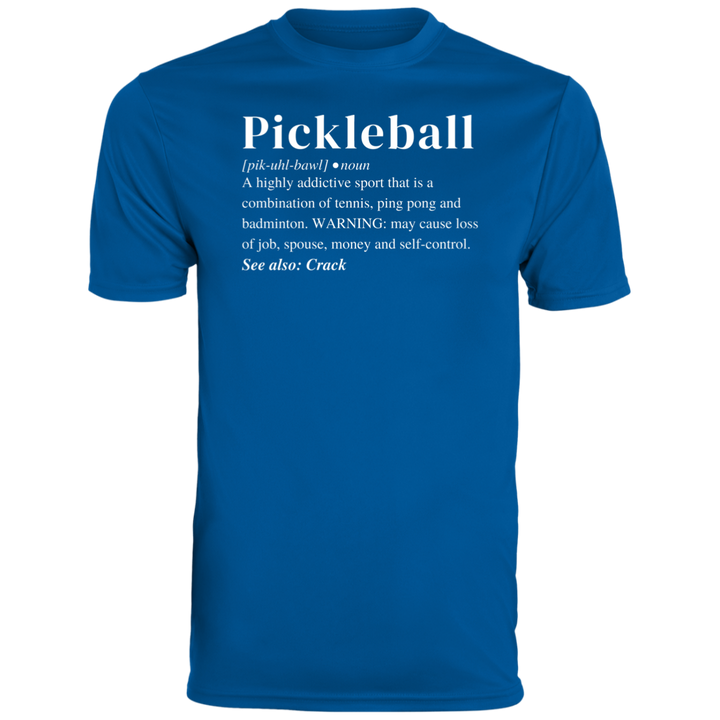Men's Dry Fit - Pickleball Definition (white print)