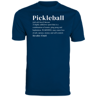Men's Dry Fit - Pickleball Definition (white print)