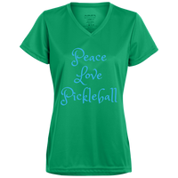 Women's V-Neck Dry Fit - Peace Love Pickleball