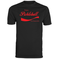 Men's Dry Fit - Enjoy Pickleball (red print)