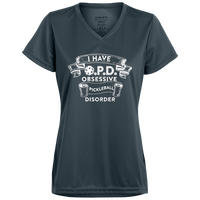 Women's V-Neck Dry Fit - O.P.D. (white print)
