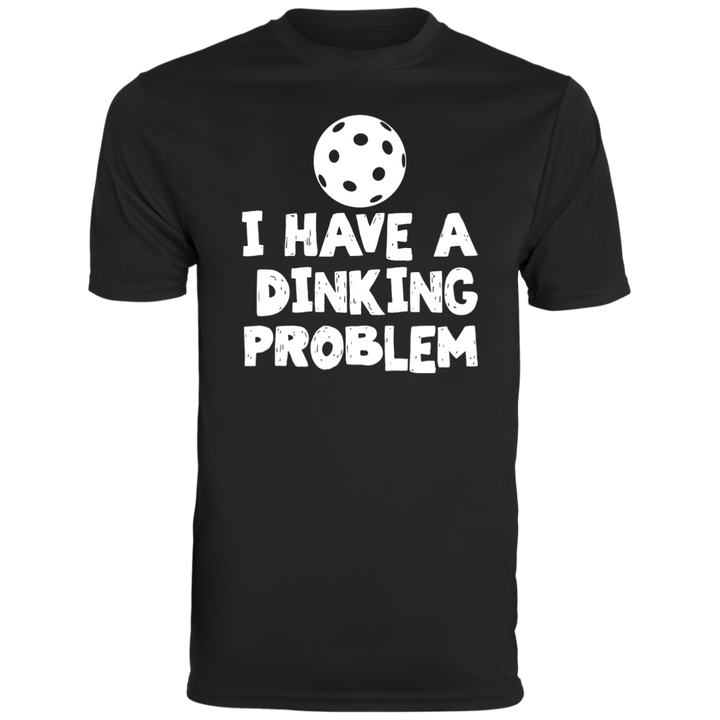 Men's Dry Fit - Dinking Problem (white print)